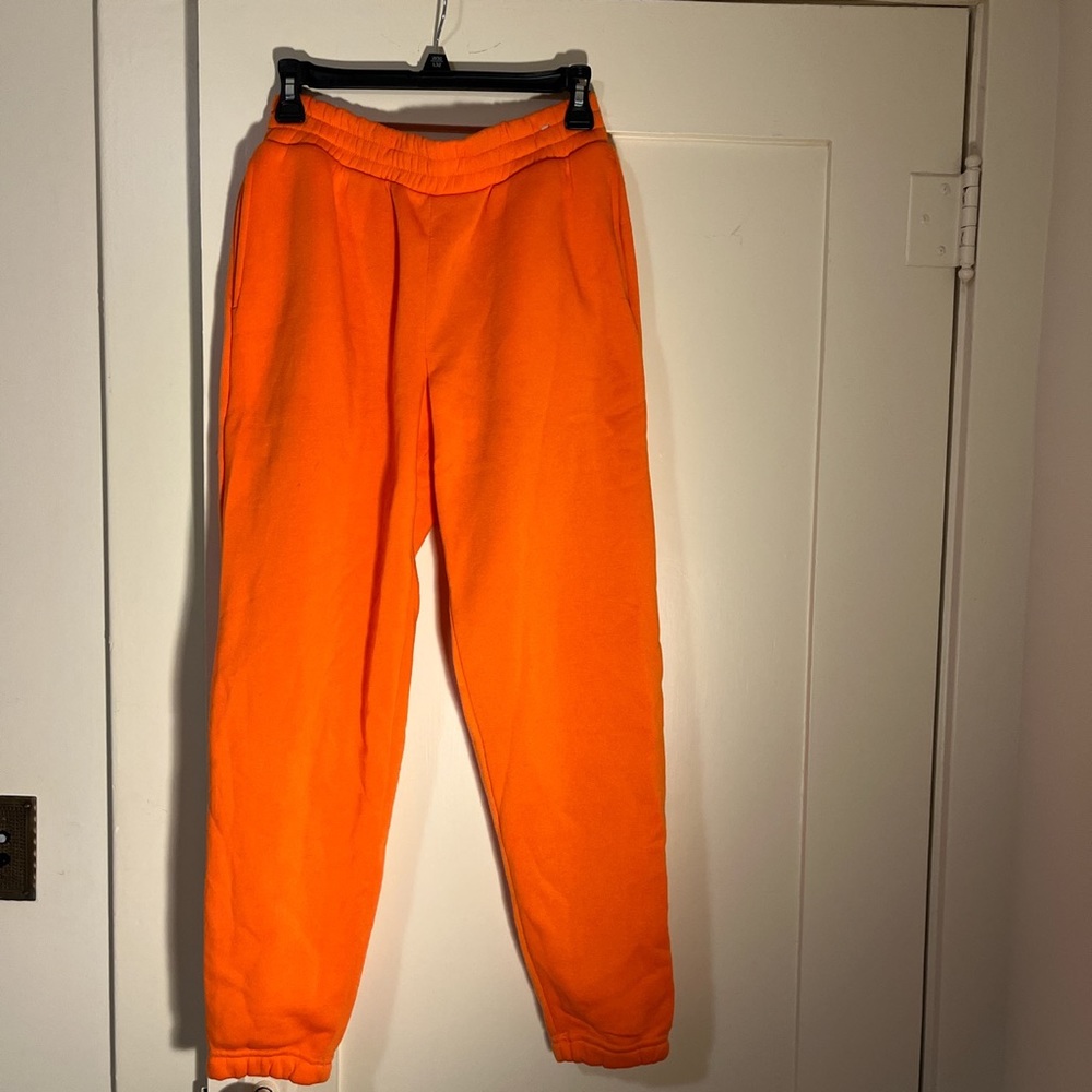 Orange sweatpants